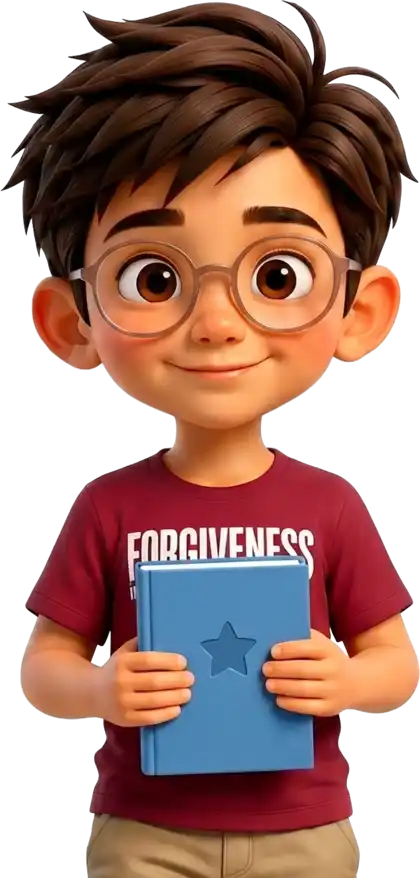 شخصية بلال تحمل كتابًا